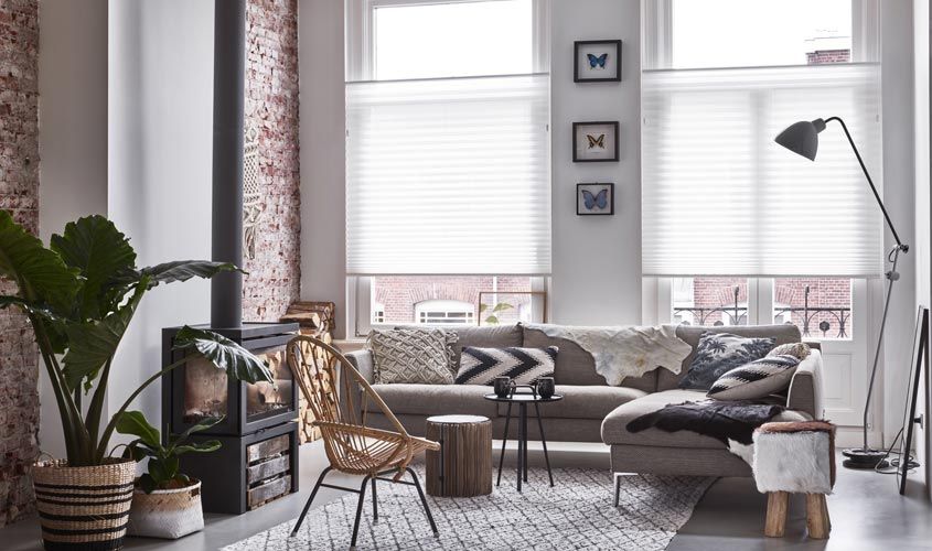 raamdecoratie bece plisségordijnen