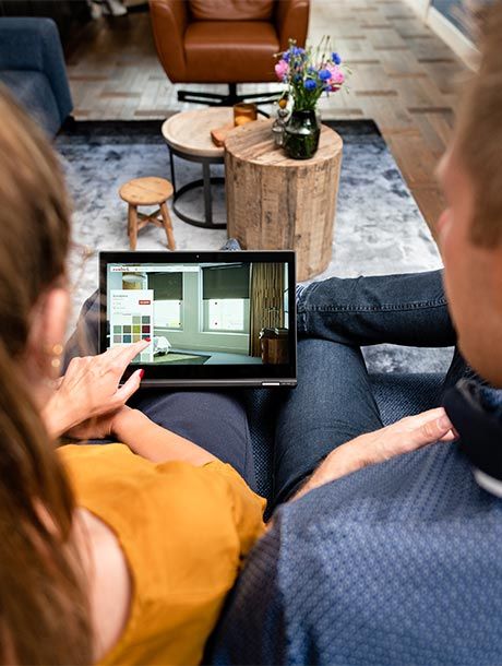 Woonstudio op tablet