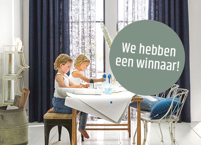 winnaar actie gordijnen 'A House of Happiness'