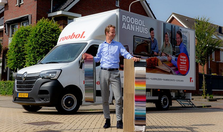 Adviseur Jaap met zijn winkel op wielen