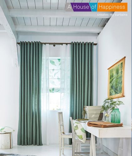uitzondering Twee graden Clip vlinder Verduurzaam jouw interieur met de 'groene' gordijnen van A House of  Happiness