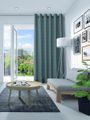 Gordijn Elegance velours turquoise