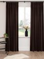 Gordijn Superior velours taupe