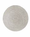 Vloerkleed Namib rond light silver