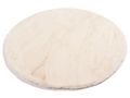 Vloerkleed Plush rond crème