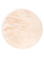 Vloerkleed Plush rond crème