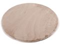 Vloerkleed Plush rond beige