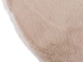 Vloerkleed Plush rond beige