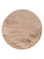 Vloerkleed Plush rond beige