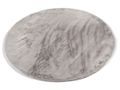 Vloerkleed Plush rond creme
