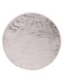 Vloerkleed Plush rond creme
