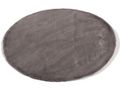 Vloerkleed Plush rond grijs