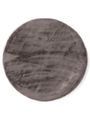 Vloerkleed Plush rond grijs