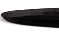 Vloerkleed Plush rond zwart