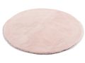 Vloerkleed Plush rond roze