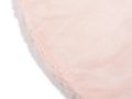 Vloerkleed Plush rond roze