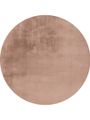 Vloerkleed Plush rond beige