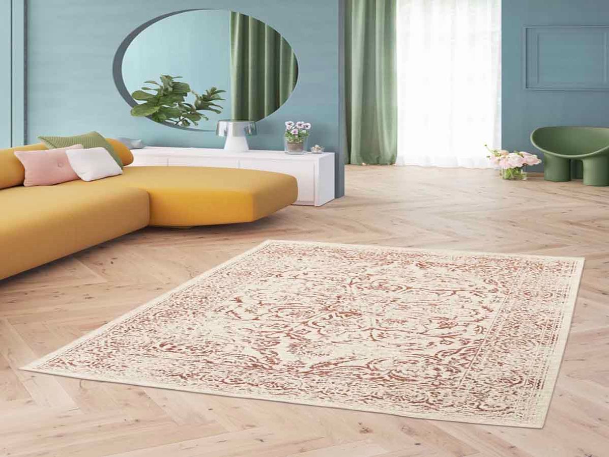 Vloerkleed Anais beige/brique