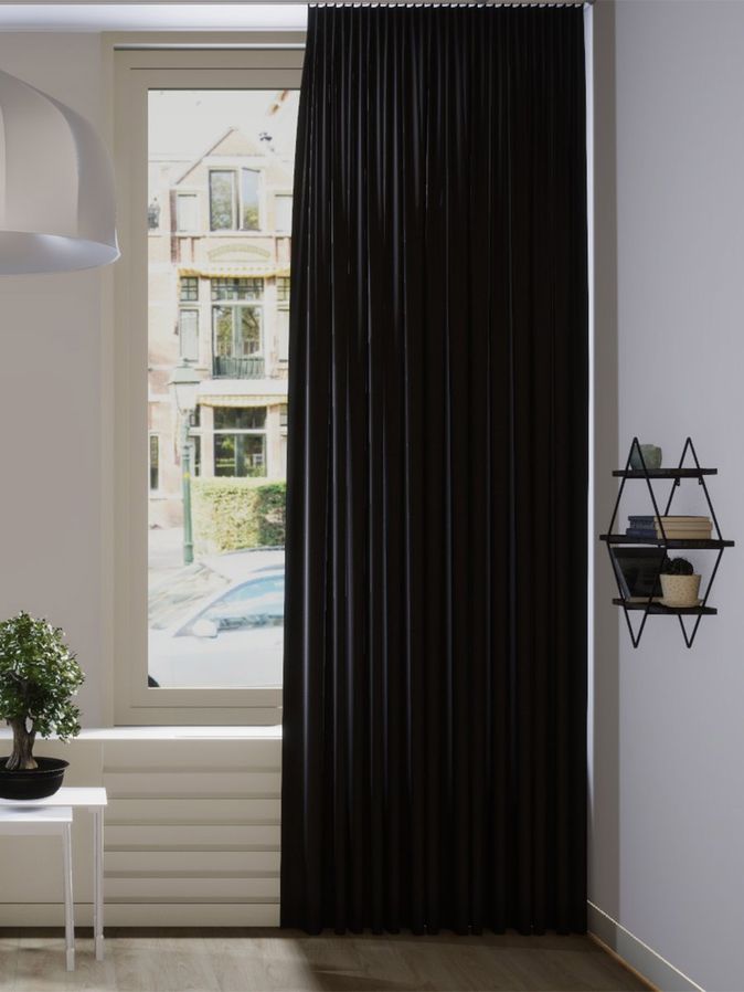 Gordijn Celeb velours bizon