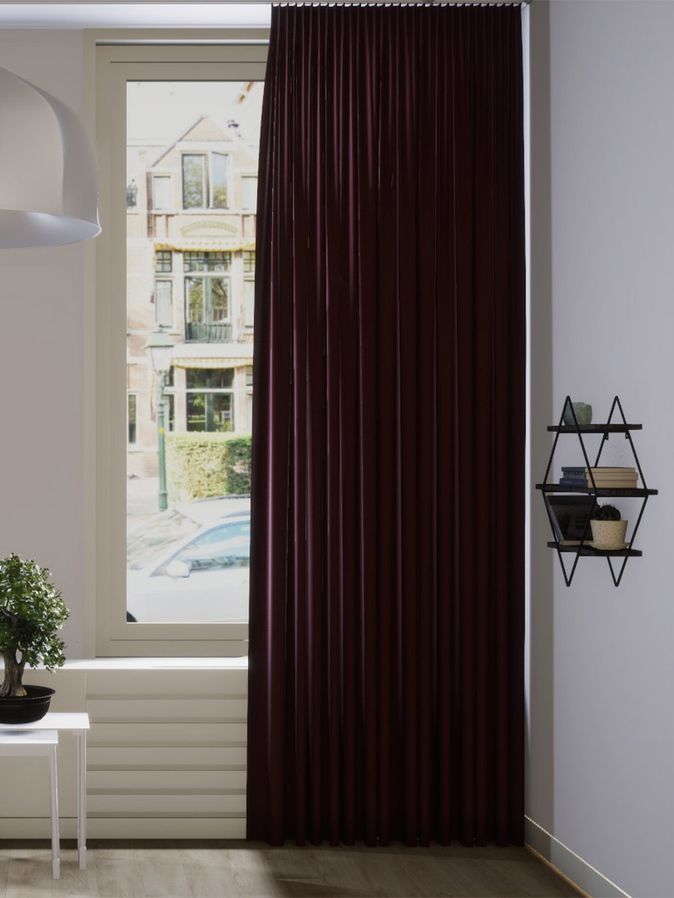 Gordijn Celeb velours bordeaux