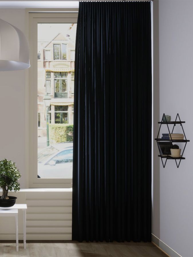 Gordijn Celeb velours marine