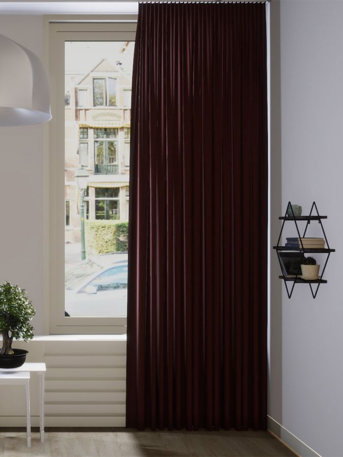 Gordijn Celeb velours oranje