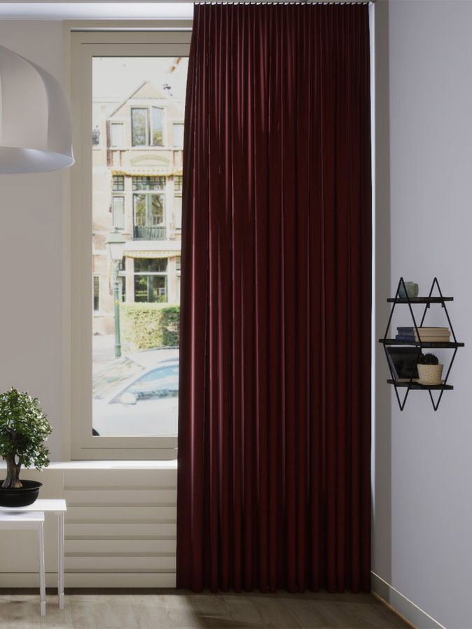 Gordijn Celeb velours red