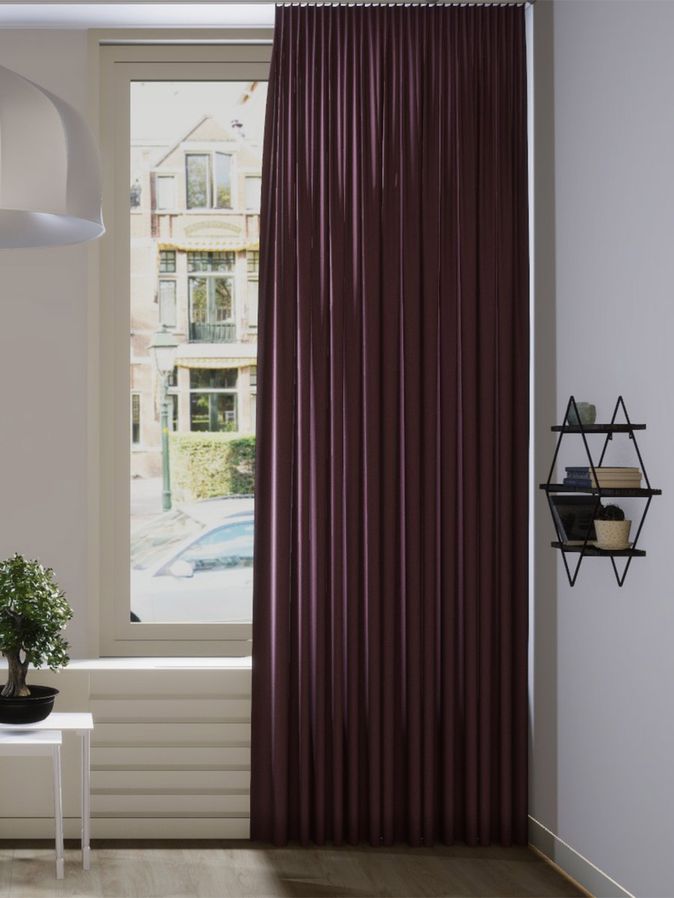 Gordijn Celeb velours rosewood