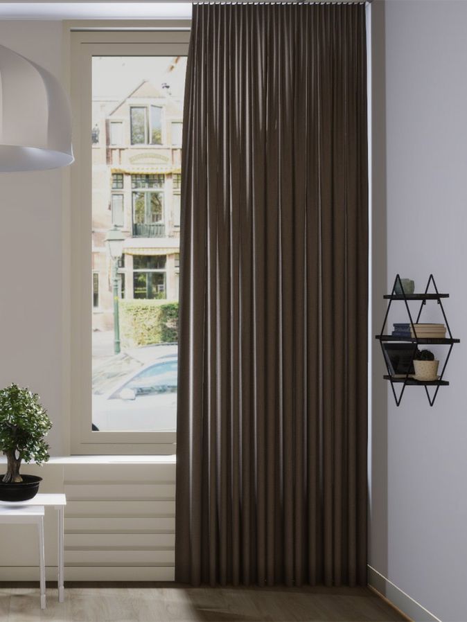 Gordijn Celeb velours stone