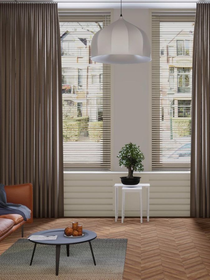 Gordijn Closed beige dim-out