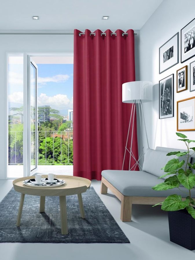 Gordijn Elegance velours cerise