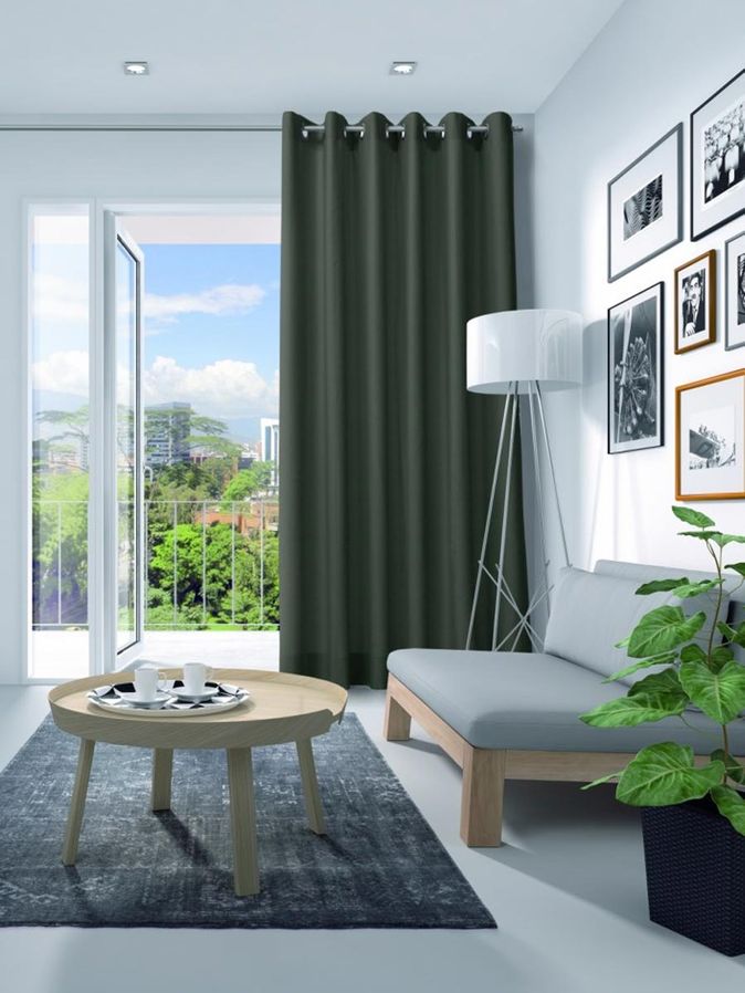 Gordijn Elegance velours dennengroen