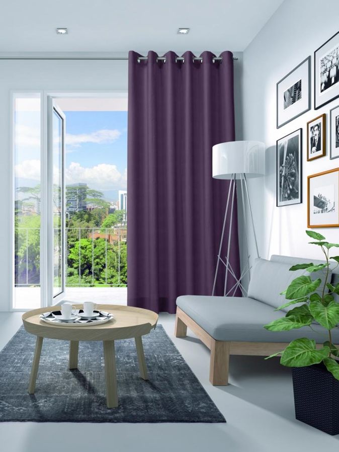 Gordijn Elegance velours heide