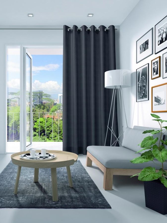 Gordijn Elegance velours nachtblauw