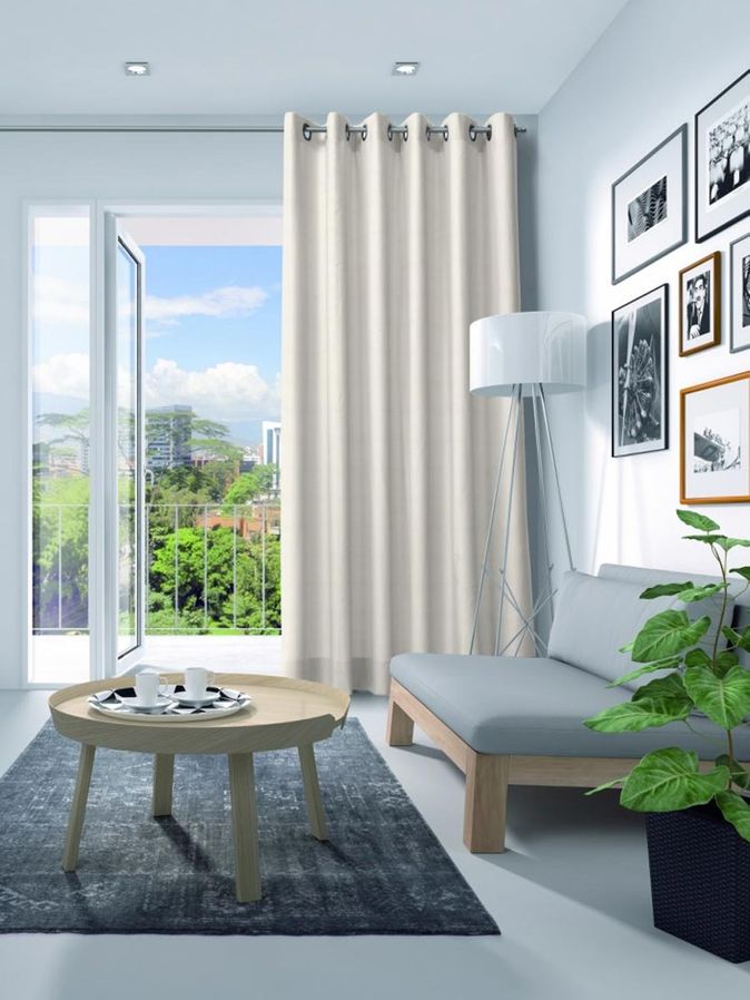 Gordijn Elegance velours off white