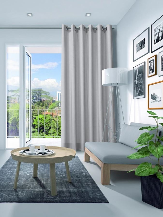 Gordijn Elegance velours pastelblauw