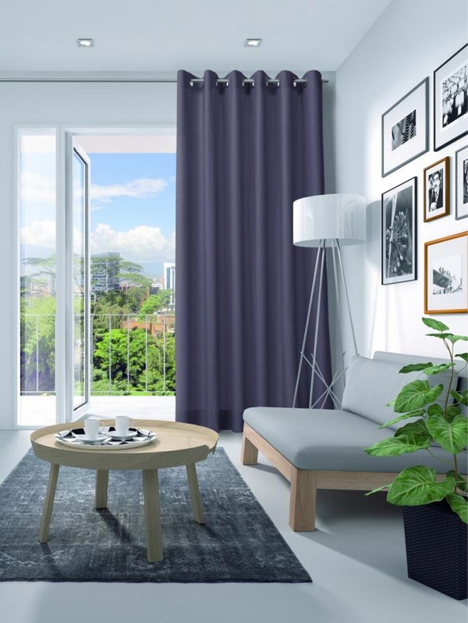 Gordijn Elegance velours saffier