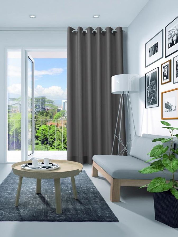 Gordijn Elegance velours staal