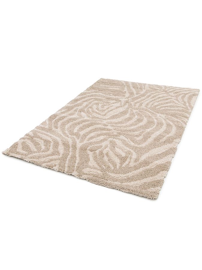 Vloerkleed Embrace | Creme beige swirl