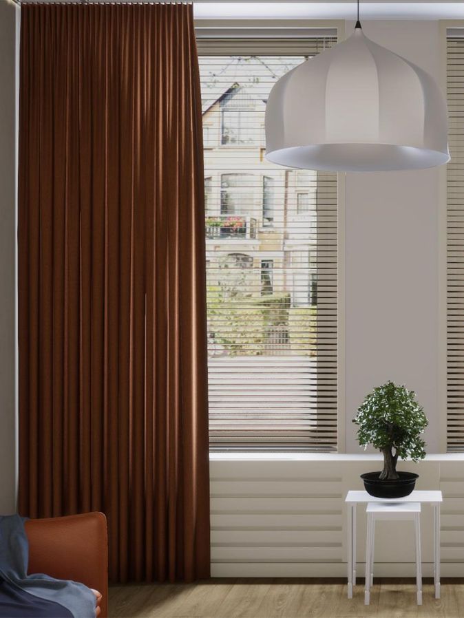 Gordijn Enjoy abrikoos