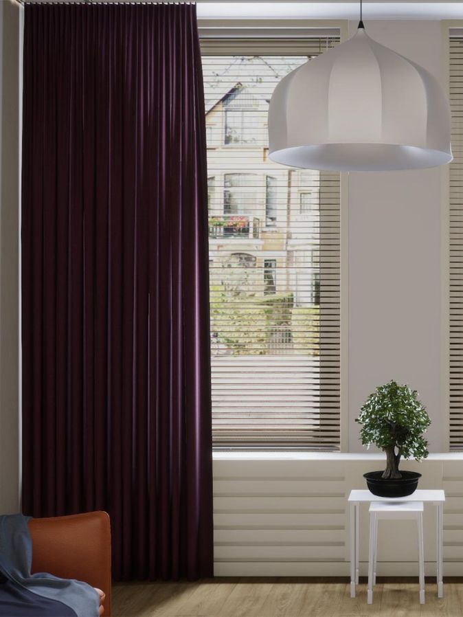 Gordijn Enjoy aubergine