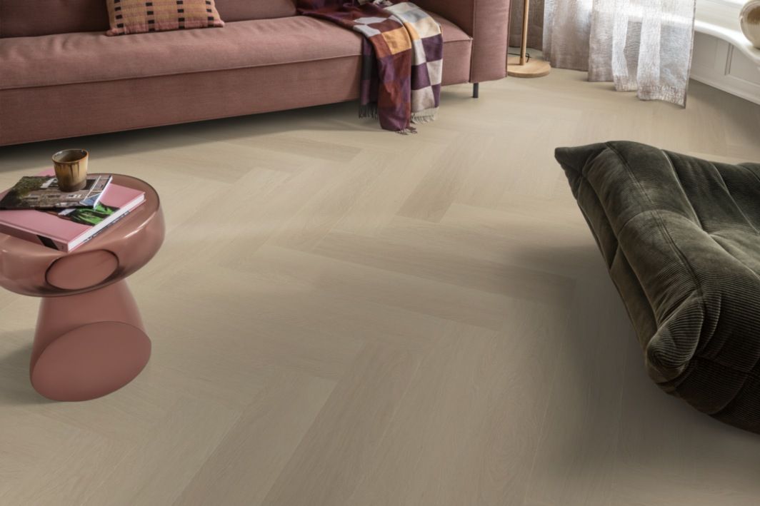PVC Estera visgraat | Beige