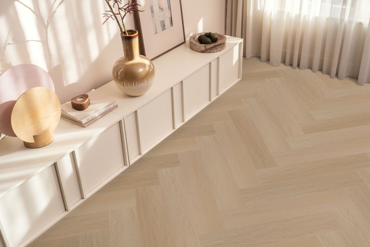 PVC Estera visgraat | Natural oak