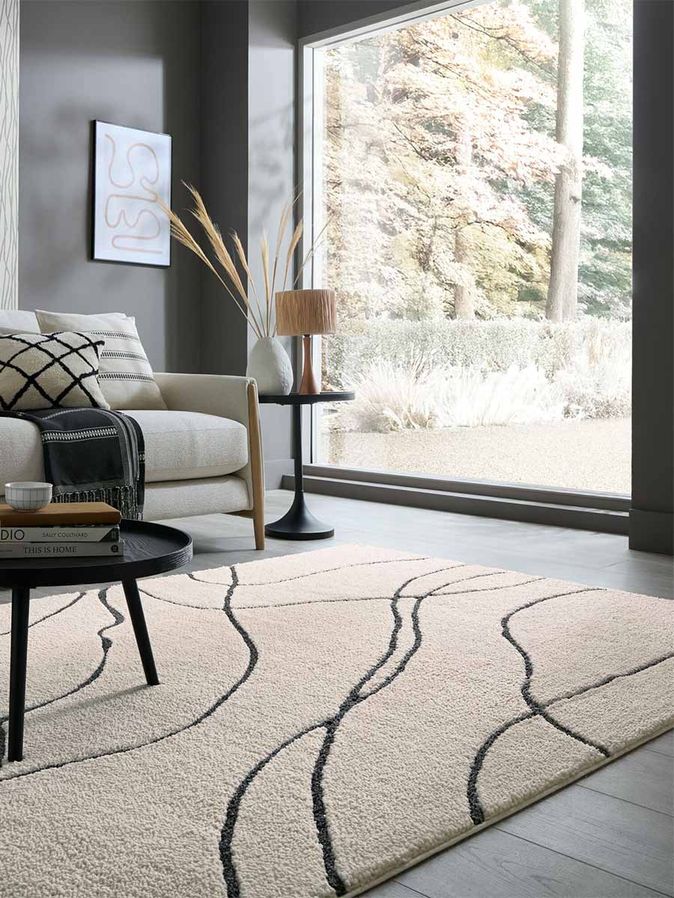 Vloerkleed Fair flow cream