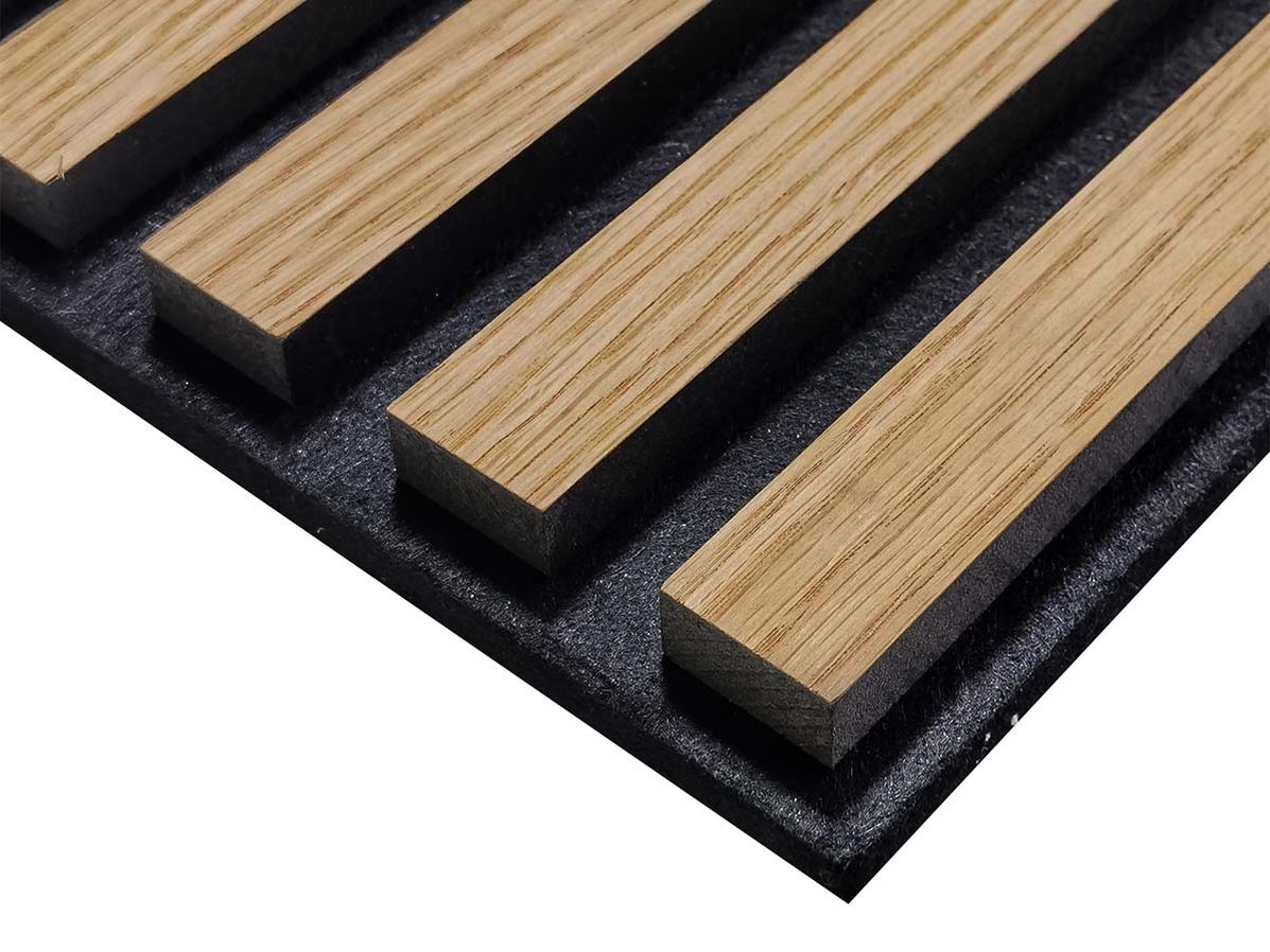 Houten wandpaneel vierkant | Licht eiken