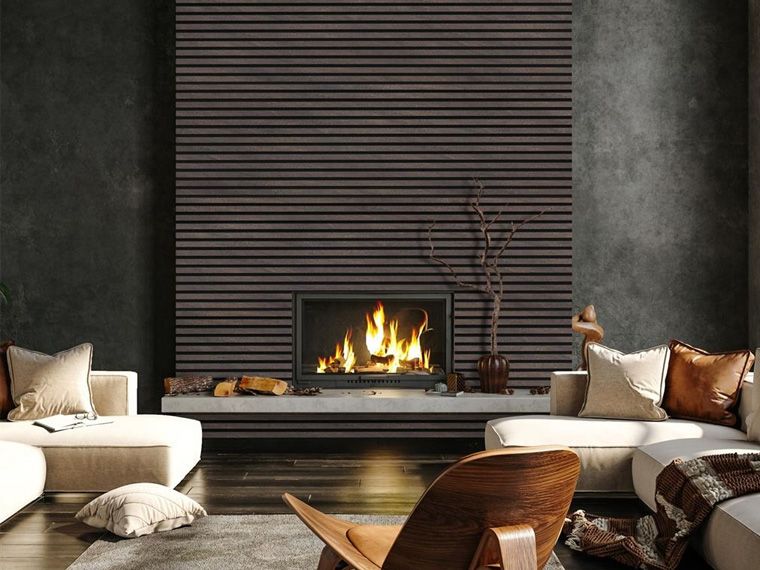 Houten wandpaneel | Koper