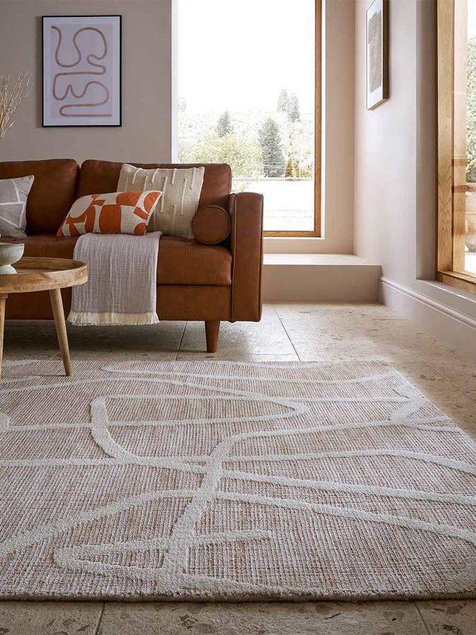 Vloerkleed Micah beige