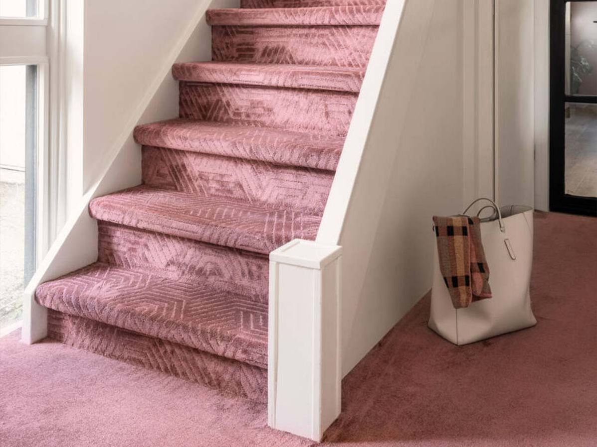 Tapijt Myriade geometric | Roze