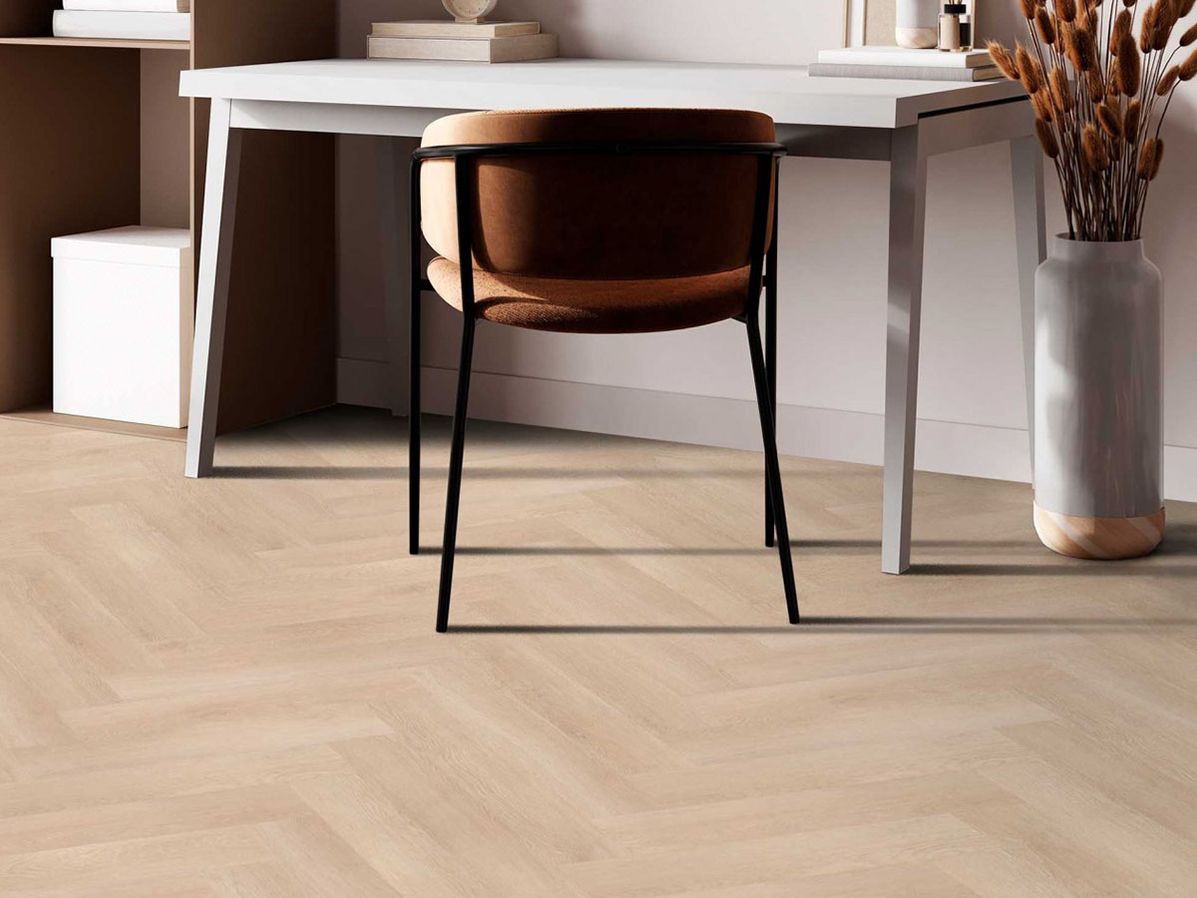 PVC Mansion visgraat | Ivory