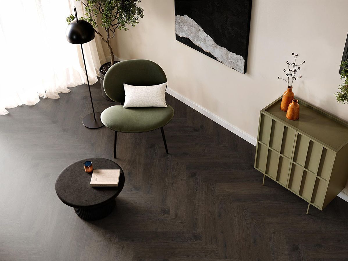 EVC vloer Puro visgraat | Dark brown